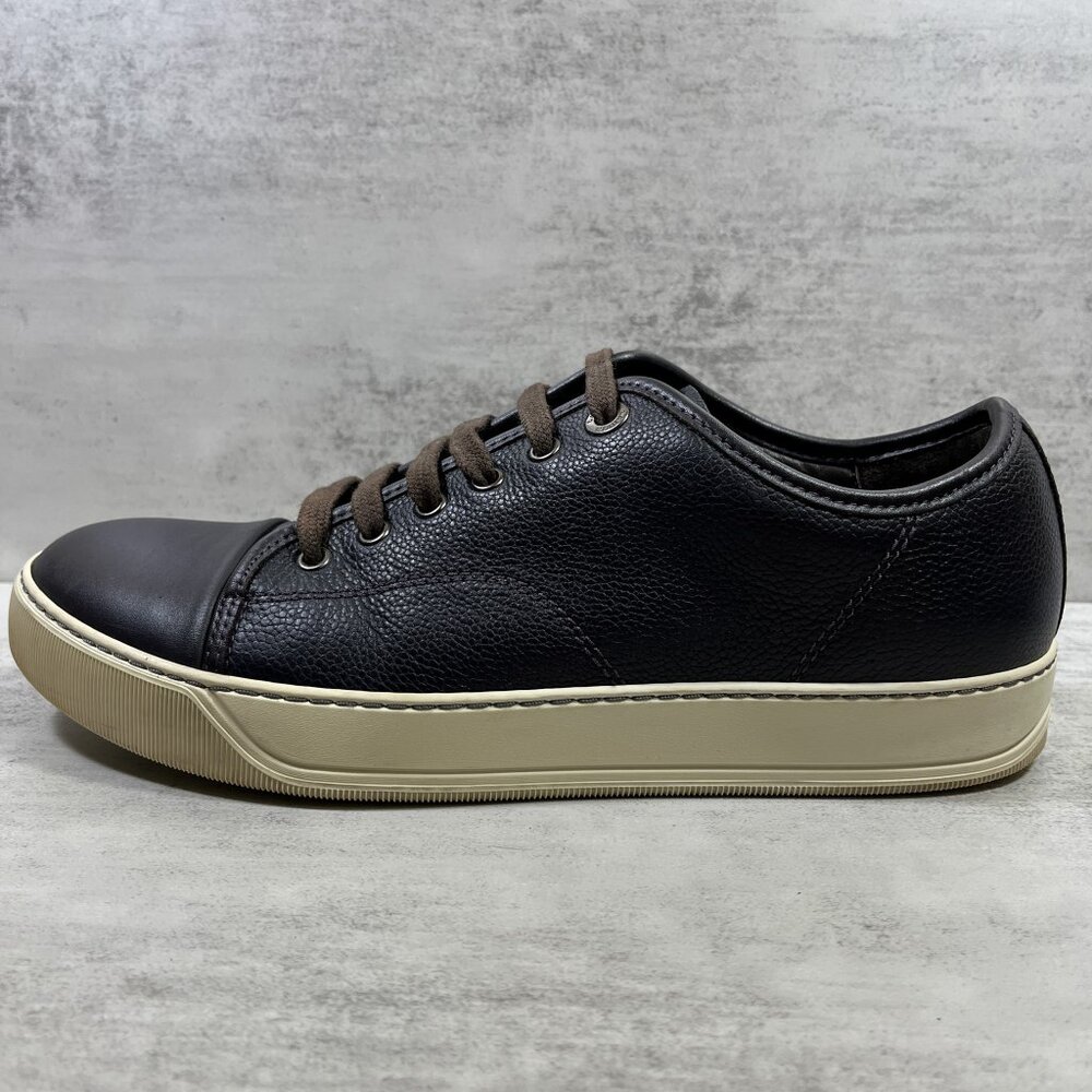 Lanvin Leather Cap Toe Sneakers - Men's Size UK 7 / US 8